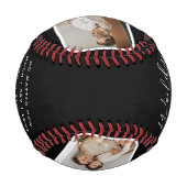 モダン数々のPhoto Collage Worldの最高のパパ 野球ボール (裏面)