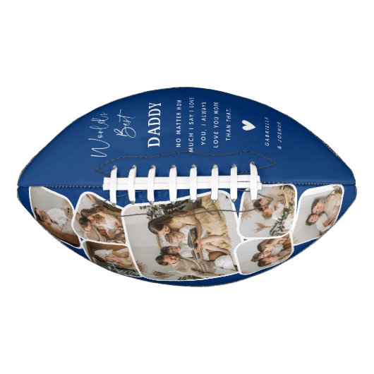 モダン数々のPhoto Grid Worldの最高のパパ アメリカンフットボール (正面)