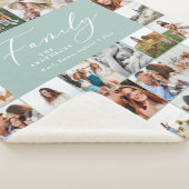 モダン数々のphotoblue scriptファミリーエレガント シェルパブランケット (3/4)