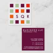 モダン数 スクエア名刺 (正面/裏面)