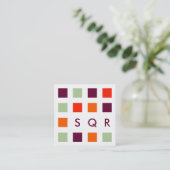 モダン数 スクエア名刺 (スタンド正面)