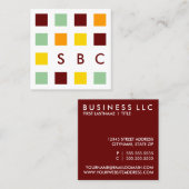 モダン数 スクエア名刺 (正面/裏面)