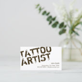 モダン文字はっきりしたメイクアップアーティストの名刺 名刺 (スタンド正面)