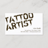 モダン文字はっきりしたメイクアップアーティストの名刺 名刺 (正面)