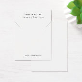 モダン文字カスタムネックレスペンダントディスプレイカード (デスク)