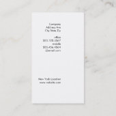 モダン文字デザイン灰色 名刺 (裏面)