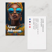 モダン文字写真家名刺 名刺 (正面/裏面)