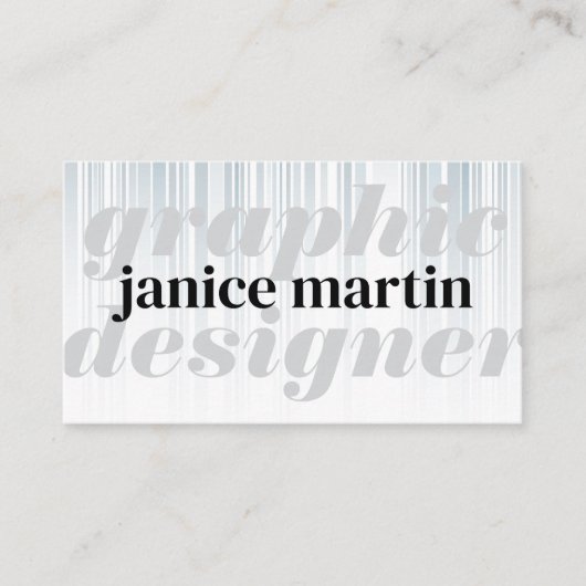 モダン文字 | スタイリッシュ 名刺 (正面)