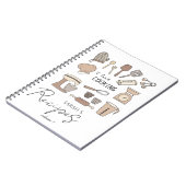 モダン料理キッチン用品カスタムレシピ ノートブック (左側)