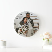 モダン新婚の写真大時計 ラージ壁時計 (ホーム)