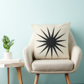 モダン日が差すこと装飾用クッションイン黒 クッション (椅子)