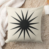 モダン日が差すこと装飾用クッションイン黒 クッション (ブランケット)
