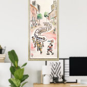 モダン日ドラゴンダンサー ポスター (ホームオフィス)