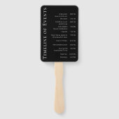 モダン明るい赤紫色結婚蘭 ハンドファン (裏面)