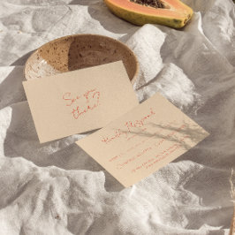 モダン明カラフル結婚お洒落レトロ 出欠カード