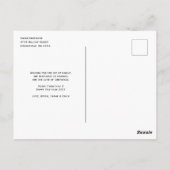 モダン明メリーるいシンプルクリスマス ポストカード (裏面)