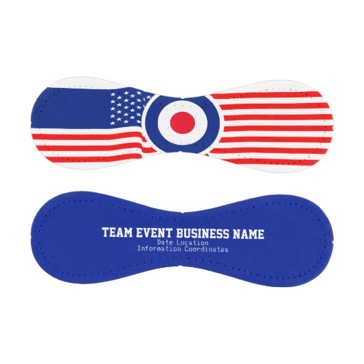 モダン星と縞のターゲットラウンデルパーソナライズされた 野球ボール (パネル)