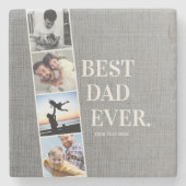 モダン映画最高のパパ ストーンコースター (正面)