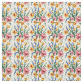 モダン春の花 ファブリック (見本)