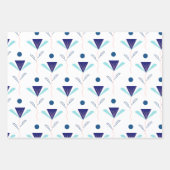 モダン春フローラ包装紙 ラッピングペーパーシート (正面)