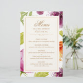 モダン春フローラ簡単編結婚集のディナーメニュー (スタンド正面)