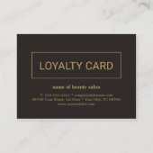 モダン暗エレガントフェイク金ゴールドロイヤリティカード ロイヤリティカード (正面)