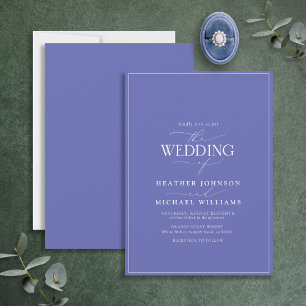 モダン書の結婚花 招待状