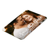 モダン書クラシック書の日付の写真を保存 マグネット (左側)