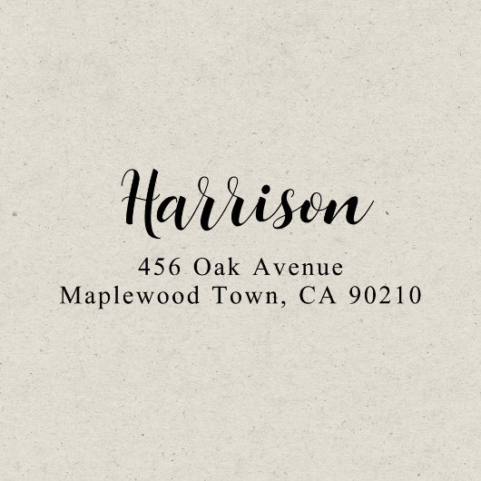 モダン書ファンシー字のシンプル セルフインキングスタンプ