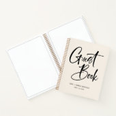 モダン書予算ゲストブック ノートブック (内部)