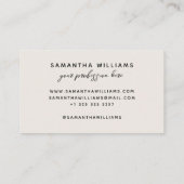 モダン書名エレガントフェミニン 名刺 (裏面)