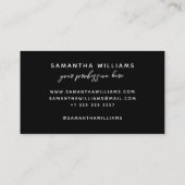 モダン書名エレガントフェミニン 名刺 (裏面)