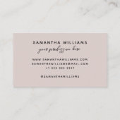 モダン書名エレガントフェミニン 名刺 (裏面)