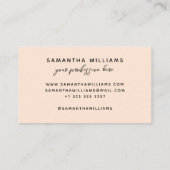 モダン書名エレガントフェミニン 名刺 (裏面)