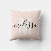 モダン書名（モノグラム） クッション (裏面)