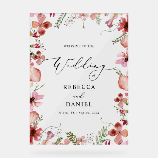 モダン書澄んの歓迎のサイン アクリルサイン (正面)