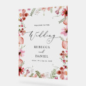 モダン書澄んの歓迎のサイン アクリルサイン (傾斜)