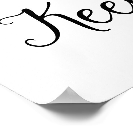 モダン書結婚の標記プリント ポスター (角)