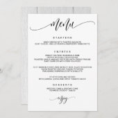 モダン書結婚の メニュー (正面/裏面)