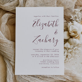 モダン書結婚の 招待状