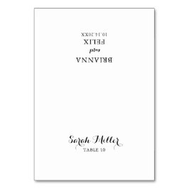 モダン書結婚座席表 テーブルナンバー