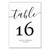 モダン書結婚表番号 テーブルナンバー (裏面)