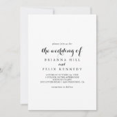 モダン書結婚跡 招待状 (正面)