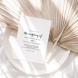 モダン書結婚跡 招待状