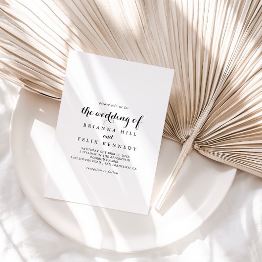 モダン書結婚跡 招待状