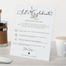 モダン書道の社会結婚安全の緑 台座サイン