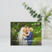 モダン書道得結婚結婚したの写真 ポストカード (スタンド正面)