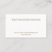 モダン最小幾何線ユニーククリエイティブ 名刺 (裏面)