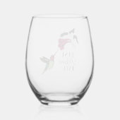 モダン最高のお母さん ステムなしワイングラス (裏面)