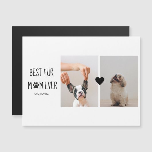 モダン最高のの母 |犬の写真 (正面/裏面)